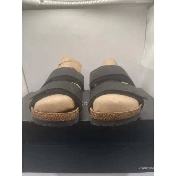 Birkenstock Uji Nubuck-Suede Leather - Black Size EU 39/ 8 a 8.5 US - Picture 2 of 10